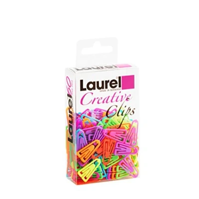 Abbildung von Laurel 0126 97 Plastiklips 21 mm aus Polystyrol, Leuchtfarben sortiert
