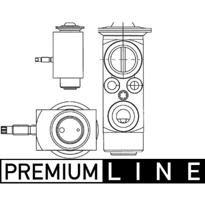 Abbildung von MAHLE ORIGINAL AVE 66 000P Expansionsventil VOLVO: XC60 I, V70 3, S60 II, LAND ROVER: Freelander 2 SUV