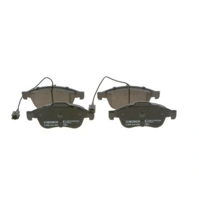 Abbildung von BOSCH 0 986 494 680 Bremsbelagsatz Low Metallic mit integriertem Verschleißsensor Kolbenclip, Anti Quietsch Blech