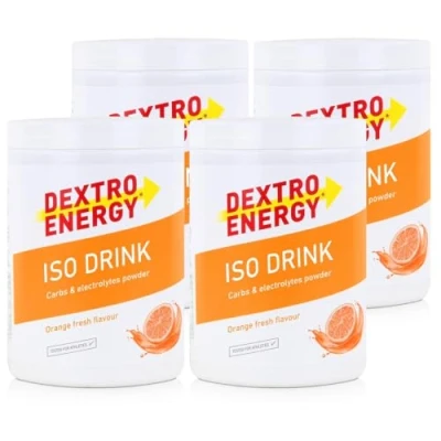 Abbildung von Isotonisches Getränkepulver von Dextro Energy Iso Fast Orange Fresh 440g (4er Pack)