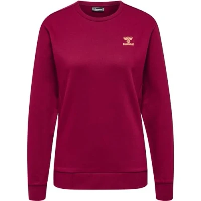 Abbildung von hummel Damen Hmloffgrid Wo Sweatshirt, Rhubarb/Nasturtium, XS EU