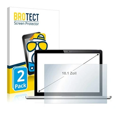 Abbildung von BROTECT 10.1&quot; Entspiegelungs Schutzfolie für Notebooks mit 10,1 Zoll (25.7 cm) [223 mm x 126 mm, 16:9] (2 Stück) Matt, Anti Fingerprint