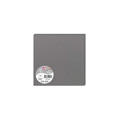 Abbildung von Clairefontaine 1153C Packung (mit 25 Karten Pollen 160 x 160mm) 210g, Dunkelgrau