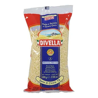 Abbildung von 10x Divella Semi di Cicoria N. 73 Hartweizengrieß Pasta Italienische Nudeln 500g Packung + Italian Gourmet Polpa Pomodoro 400g Dose