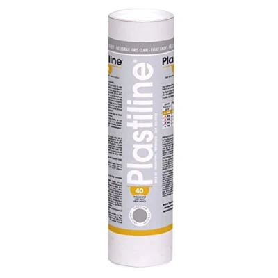 Abbildung von J. Herbin 1640T Plastiline, 1kg, Härtegrad 40, ideal zum Modellieren, 100% wiederverwendbar, Hellgrau