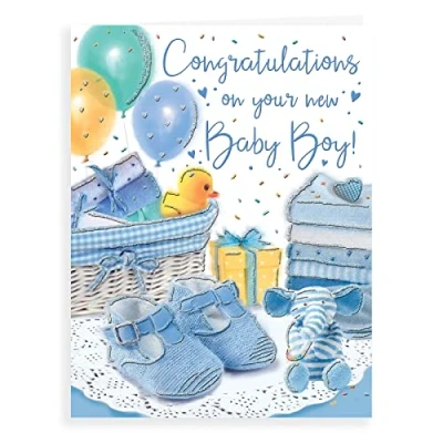 Abbildung von Regal Publishing Congratulations On Your New Baby Boy, Grün, 15 x 20 cm
