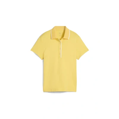 Abbildung von Puma CLOUDSPUN Bridges Kurzärmeliges Golf Polo Damen Mit Plain Sunny Yellow Größe: M