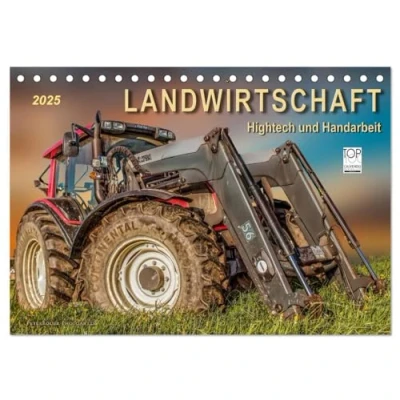 Abbildung von Landwirtschaft Hightech und Handarbeit (Tischkalender 2025 DIN A5 quer), CALVENDO Monatskalender