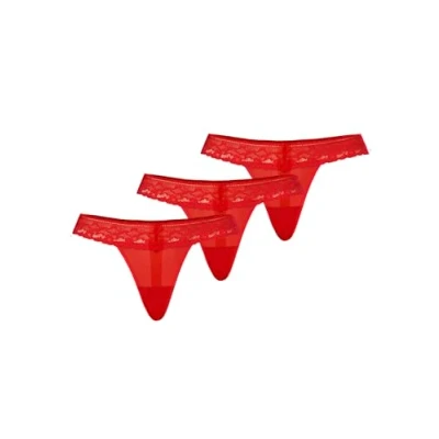 Abbildung von Teyli 3 PACK String, Damen, Größe: Large, Red