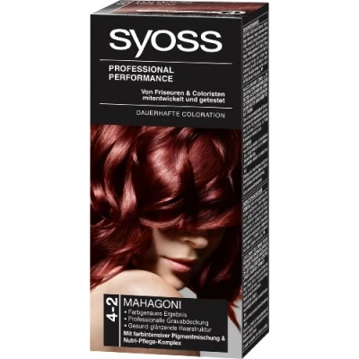Abbildung von Syoss Color 4 2 Mahagoni Stufe 3