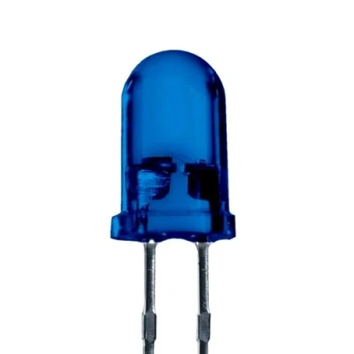 Abbildung von Lumetheus LED 5mm Farbe blau 5000 mcd 50 Stück Leuchtdiode extra hell 3V blaue Diode 2 Pin LEDs Gehäuse diffus farbig