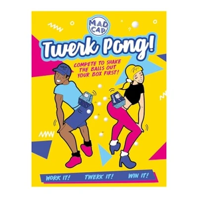 Abbildung von Fizz Creations Twerk Pong Das originelle, urkomische Partyspiel, um Ihren Hintern zum Schütteln zu bringen! Familienspiele Wettbewerb mit Freunden Lustige Neuheit Spiele Tolle