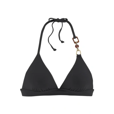 Abbildung von Lascana Triangelbikinitop Bikinitop, Damen, Größe: 42xC/D, Schwarz