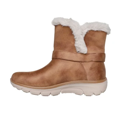 Abbildung von Skechers EASY Going Snowboot/Winterstiefel, Damen, Größe: 37, Chestnut microleather/buckle trim Schuhe