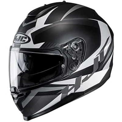Abbildung von HJC Unisex Erwachsene NC Motorrad Helm, Schwarz/Weiss, S