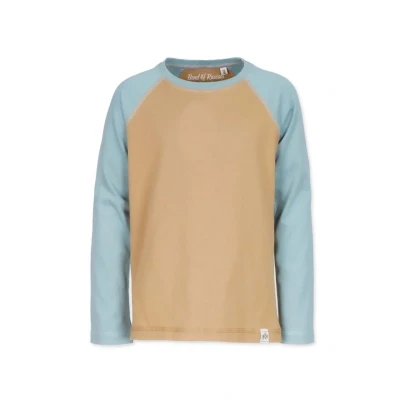 Abbildung von Band of Rascals Longsleeve Raglan Langarmshirt für Kinder, Größe: 164, Caramel arctic blue