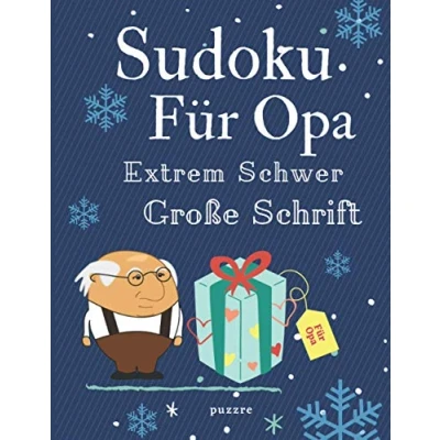 Abbildung von Sudoku Für Opa Extrem Schwer Große Schrift: Denksport Rätselbuch Senioren