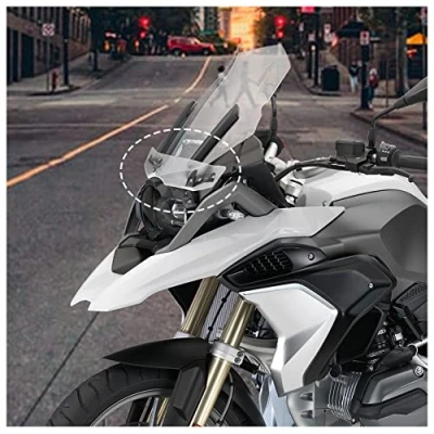 Abbildung von Motorrad Airflow Windabweiser Windschutzscheibe Verlängerung Spoiler Erweiterung für B.M.W R1200GS R 1200 GS LC/ADV. 2013 2019 R1250GS 1250 GS/Adventure 2023 (Klar)
