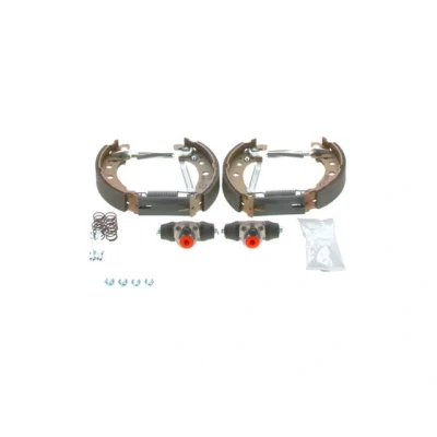 Abbildung von BOSCH 0 204 114 052 Bremsensatz, Trommelbremse mit Zubehör, Radbremszylinder VOLKSWAGEN: GOLF 2, 1 Cabriolet, Polo II Coupe, AUDI: 80 B2