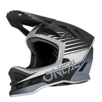 Abbildung von O&#039;NEAL Mountainbike Helm MTB Downhill Dri Lex® Innenfutter, Ventilationsöffnungen für Luftstrom, ABS Außenschale Blade POLYACRYLITE Helmet Delta V.22 Erwachsene Schwarz Grau Größe M