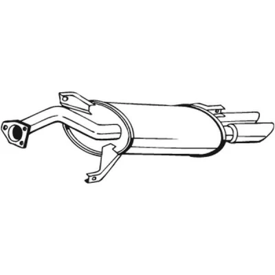 Abbildung von BOSAL 177 243 Endschalldämpfer MITSUBISHI: Carisma Schrägheck, Limousine