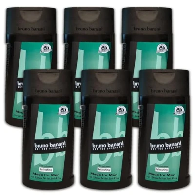 Abbildung von 6 er Pack Bruno Banani Fragrance Made For Men Duschgel Shower Gel 3 in 1 x 250ml