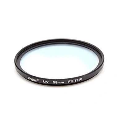 Abbildung von vhbw Universal UV Filter für Kamera Objektive mit 58mm Filtergewinde Schutzfilter, Schwarz