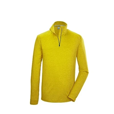 Abbildung von killtec Herren Funktionsshirt mit Stehkragen und Reißverschluss KSW 95 MN LS SHRT, dunkellime, XL, 40843 000