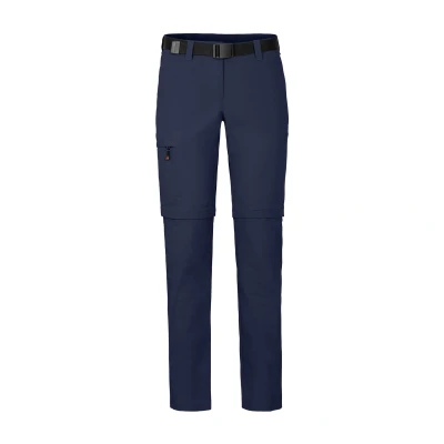Abbildung von Bergson Outdoorhose BENNETT Zipp Off (slim) Damen Wanderhose, vielseitig, pflegeleicht, Kurzgrößen, peacoat blau
