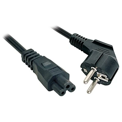 Abbildung von Lindy 3m Schutzkontakt an IEC C5 Netzkabel Computer Kabel