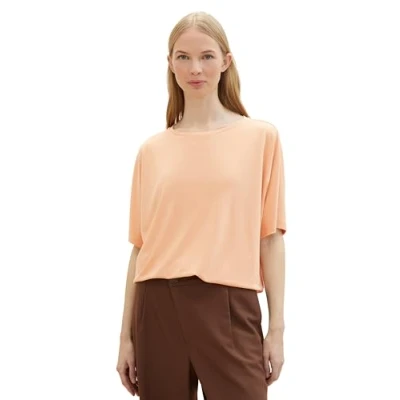Abbildung von TOM Tailor MIT Rundhalsausschnitt Tshirt basic, Damen, Größe: Medium, Light coral