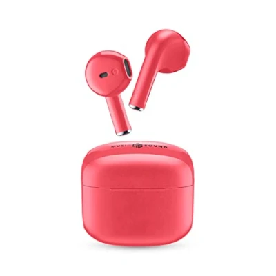 Abbildung von Music Sound Swag Kabelloses Kapsel Headset Wiedergabezeit bis 20 Stunden Bluetooth Rose