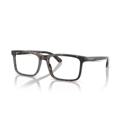 Abbildung von Emporio Armani Herren EA3227 6052 Rahmen von BRILLEN Acetat Schildkröte Transparent Pillow Normal