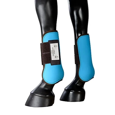 Abbildung von PFIFF 101410 Gamaschen, Kunststoff Soft Innenfutter, Türkis Braun Pony