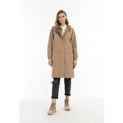 Abbildung von DREIMASTER Vintage Damen leichter Baumwollparka XL / Dunkelbeige 68% Baumwolle 26% Polyester 6% Nylon