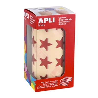 Abbildung von APLI Kids Stern 19,5 mm estrella rot metallic