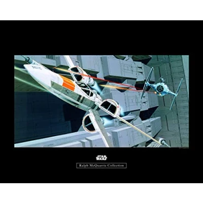 Abbildung von Komar Poster &quot;Star Wars Classic RMQ X Wing vs TIE Fighter&quot;, Star Wars, (1 St.), Kinderzimmer, Schlafzimmer, Wohnzimmer