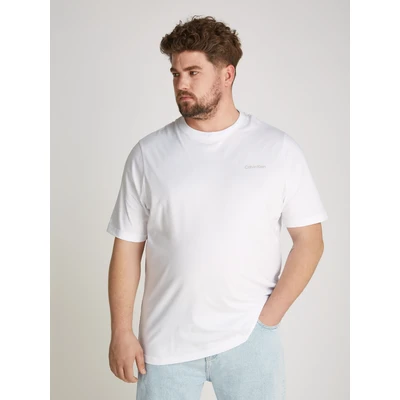 Abbildung von Calvin Klein Enlarged BACK LOGO Tshirt print, Herren, Größe: 4XL, Bright white