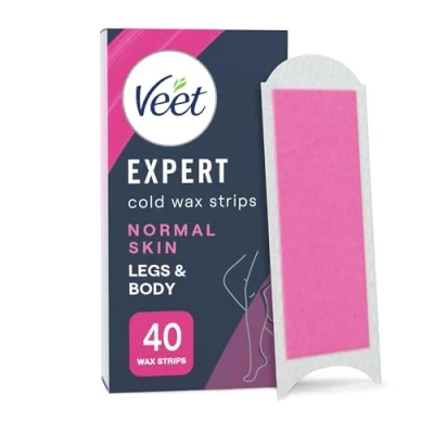 Abbildung von Veet Expert Wachsstreifen, normale Haut für Beine &amp; Körper, 40 Stück