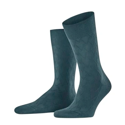 Abbildung von FALKE Herren Classic Tale M SO Baumwolle Gemustert 1 Paar Socken, Grün (Mulberry 7448), 39 40