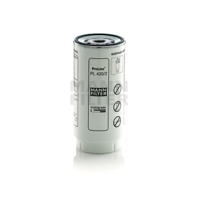 Abbildung von MANN FILTER PL 420/2 x Kraftstofffilter mit Dichtung