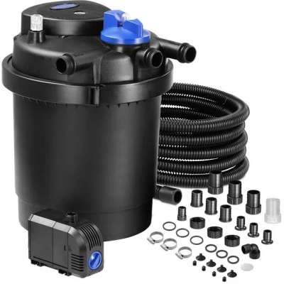 Abbildung von Gardebruk Teichfilter, Teichdruckfilter 18L 6000 L 11 Watt UVC Lampe Komplettset Gartenteich