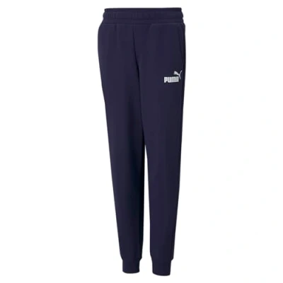 Abbildung von PUMA ESS Logo Pants FL cl B, Jungen Gestrickte Hosen, Peacoat, 586973