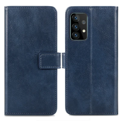 Abbildung von Samsung Galaxy A52 (4G) Hülle Kunstleder iMoshion Klapphülle Handyhülle Dunkelblau