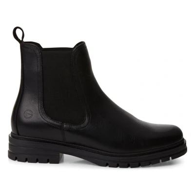 Abbildung von Tamaris Chelsea Stiefelette, Damen, Größe: 41, Black leather Schuhe