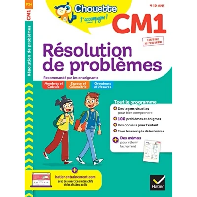 Abbildung von Chouette Résolution de problèmes CM1: cahier d&#039;entraînement en maths recommandé par les enseignants
