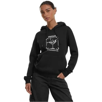 Abbildung von Mister Tee Damen Kapuzenpullover Ladies F Word Hoody Black L