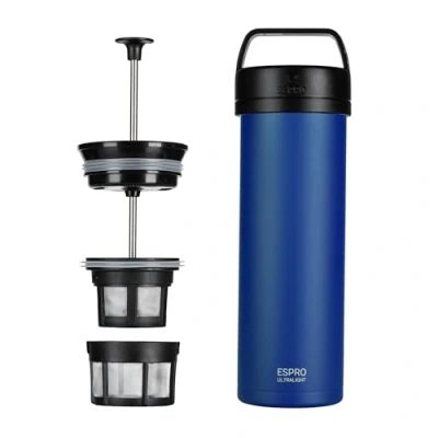 Abbildung von Espro P0 Ultralight Travel Coffee Press classic Blue, 470ml, 1 von FROG.coffee