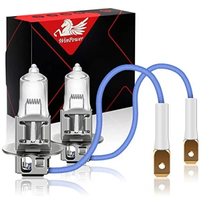 Abbildung von WinPower H3 70W 24V LKW Scheinwerfer Halogenlampen 3000K Gelb Super Bright, 2 Stück