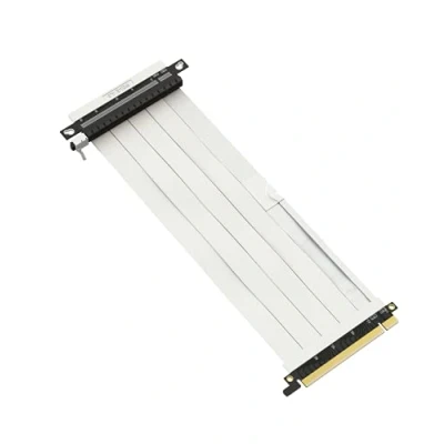 Abbildung von LINKUP Ultra PCIe 4.0 X16 Riser Kabel [RTX4090 RX6950XT x570 B550 Z690 Getestet] Geschirmte Vertikale Gaming PCI Express Gen4 Montage┃Umgekehrter GPU Sockel (23cm) Entwickelt für ITX┃Weiß